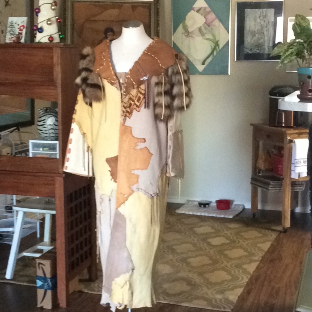 One of a kind all hand made long coat